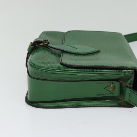 LOUIS VUITTON Epi Cartouchiere MM Shoulder Bag Green M52244 LV Auth sw194 - Picture 4 of 16